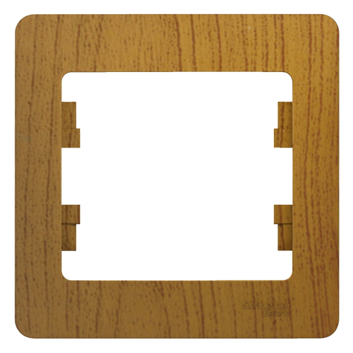 Schneider Electric Glossa Дерево Дуб Рамка 1-местная IP20 скрытая установка GSL000501