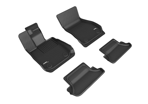 Коврики салона текстильные для BMW 8 G15 (X-Drive, RWD) 2018-&gt, LINER 3D Lux с бортиком черные. Арт. ST 74-00739