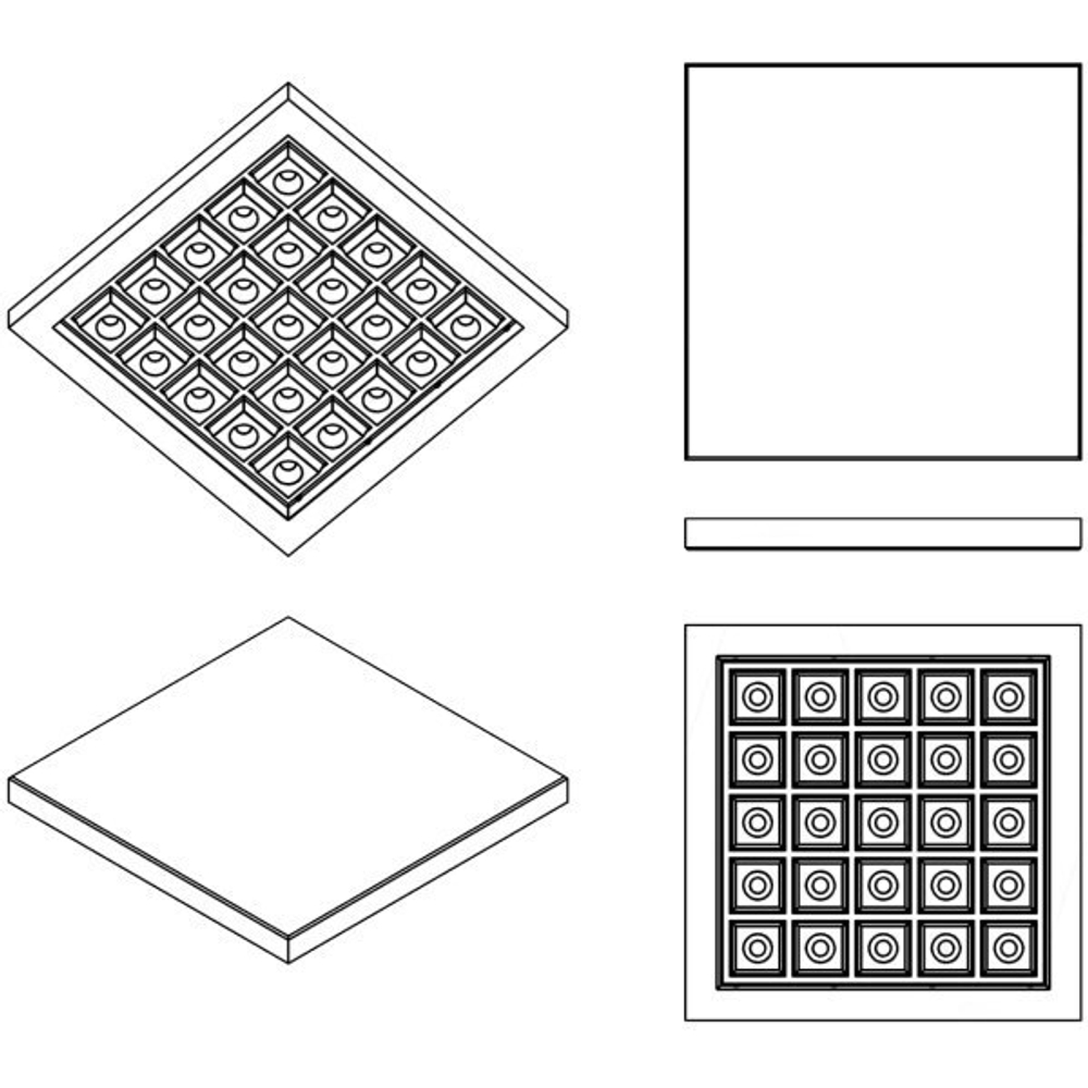 Резиновая плитка Sgm Tile&amp;Roll 30%, 500х500 мм 35 мм до 10м2