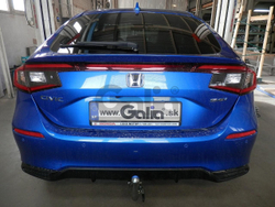 Оцинкованный фаркоп на Honda Civic хетчбек 5 дверей 2022- (без электрики), Galia H111A