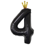 Фольгированные цифры с короной 102 см в ассортименте