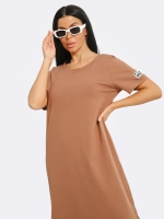 Платье хлопок однотон большие размеры