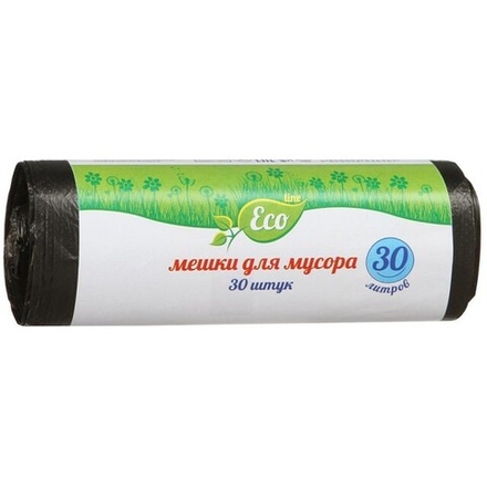 ECO LINE мешки д/мусора 30л 30шт 6мкр.