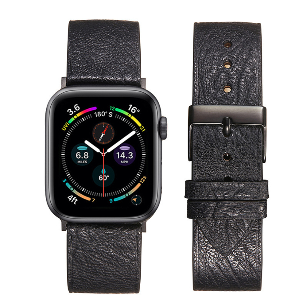 Ремешок для Apple Watch фактурная кожа. 42/44/45mm