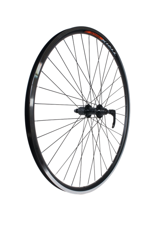 Колесо заднее 28-29" V TRIX кассета 8-10 ск. эксцентрик / обод двойной алюм. черн. CNC A/V  16.4х25 / втулка алюм. черн.