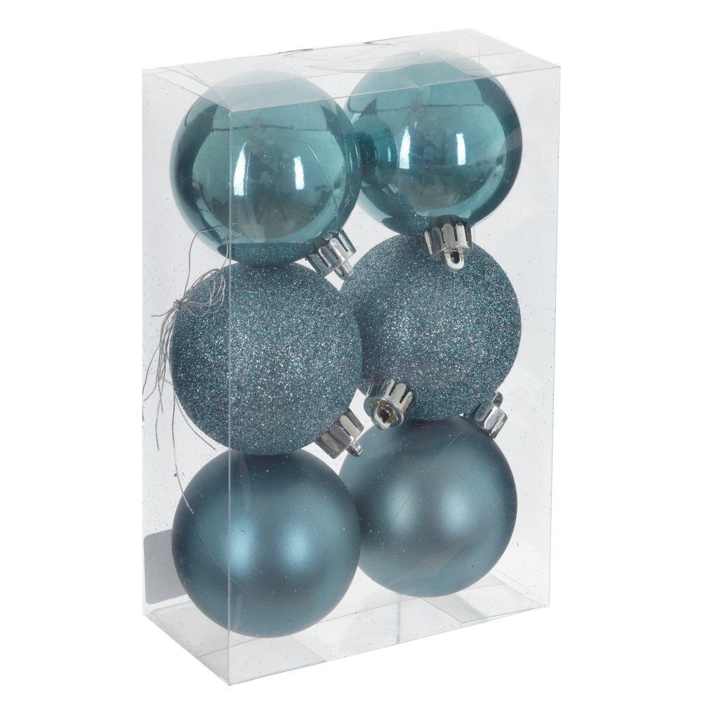 GAEM Набор из 6шт Украшение новогоднее "Шар", D 6 см, L11,5 W6 H17 см