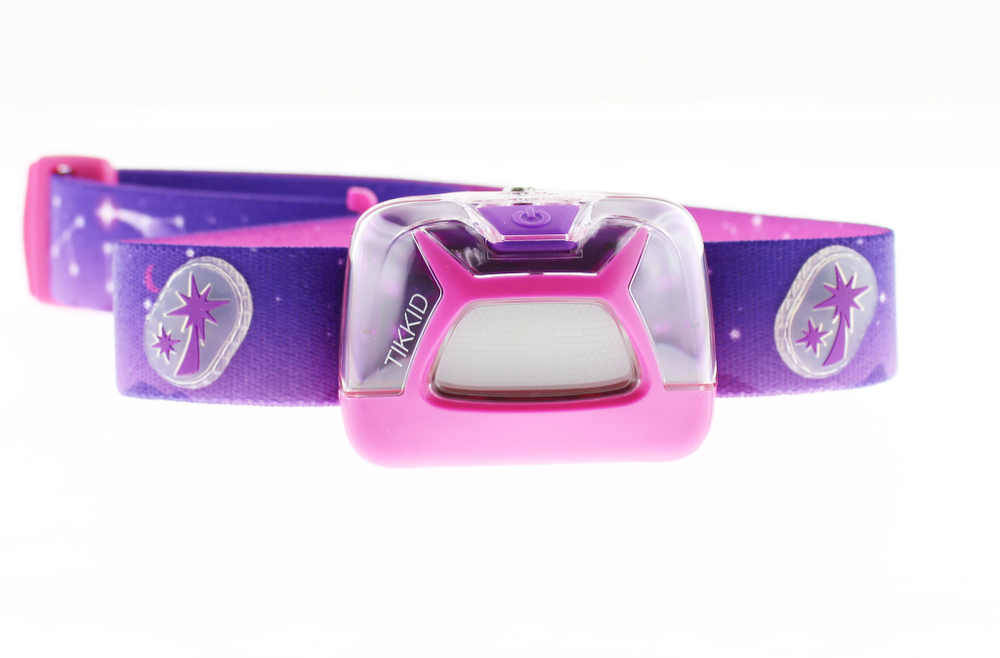 Фонарь светодиодный налобный Petzl Tikkid розовый, 20 лм, 3 AAA