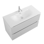 Тумба с раковиной подвесная BelBagno UNO-1200-2C-SO-BO Bianco Opaco, раковина белая BB-8099-120