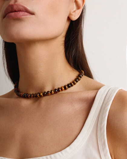 Нить из тигрового глаза