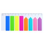 Закладки самоклеящиеся Berlingo, 45х12мм и 42х12мм, 8 цветов по 25шт, неон, пластиковые