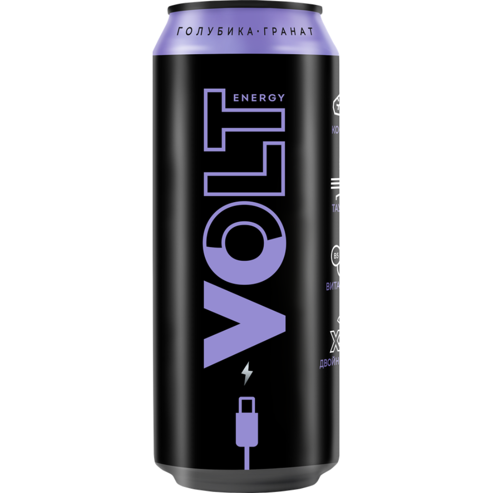 Энергетический напиток VOLT energy голубика 0.45 л