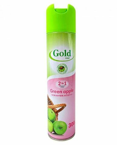 Освежитель воздуха Gold Wind 300 мл., Зеленое яблоко (12)