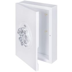 Полка ключница Oliva Branch (Олива Бранч) 2 Айс Античное серебро