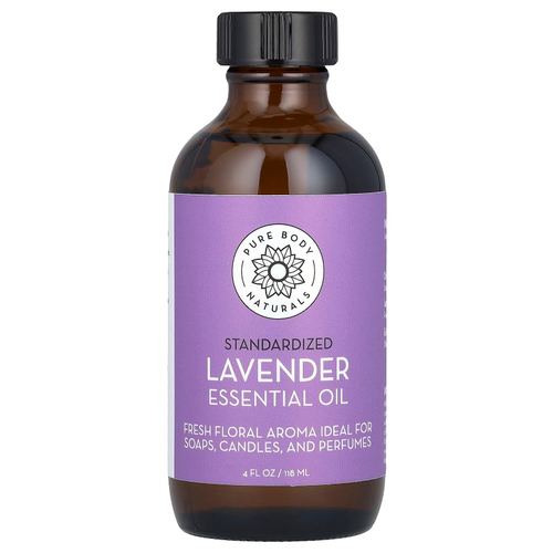 Pure Body Naturals, Эфирное масло лаванды, 118 мл (4 жидк. унц.)