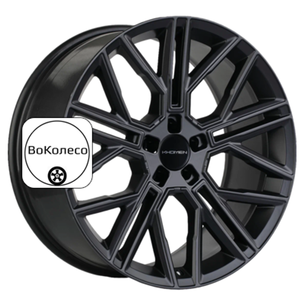 9,5x21/5x130 ET46 D71,6 KHW2101 (Cayenne) Black Khomen Wheels