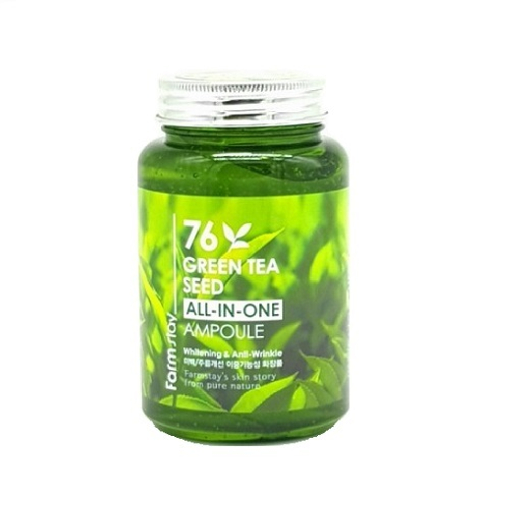 Средство многофункциональное ампульное с зеленым чаем FarmStay 76 Green Tea All-In-One Ampoule 250мл
