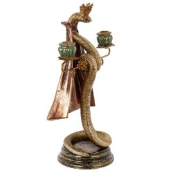 GAEM Подсвечник "Змея", D свечи 2,5 см, L28 W20 H49 см