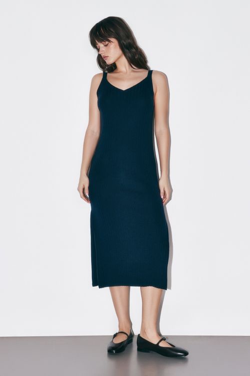 Платье сарафан вязаное 