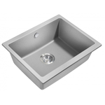 Мойка для кухни MILACIO Leon 55 Cuarzo MC.77083, серый металлик