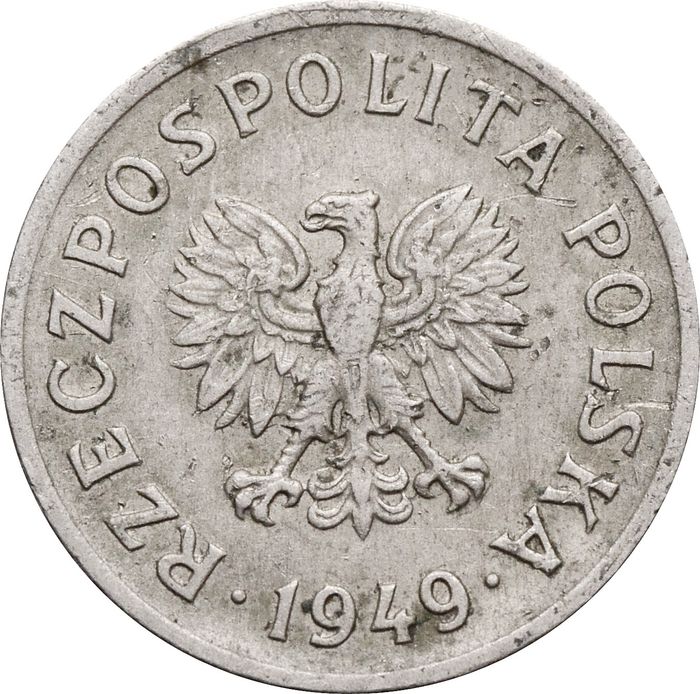 10 грошей 1949 Польша (Медно-никелевый сплав) XF