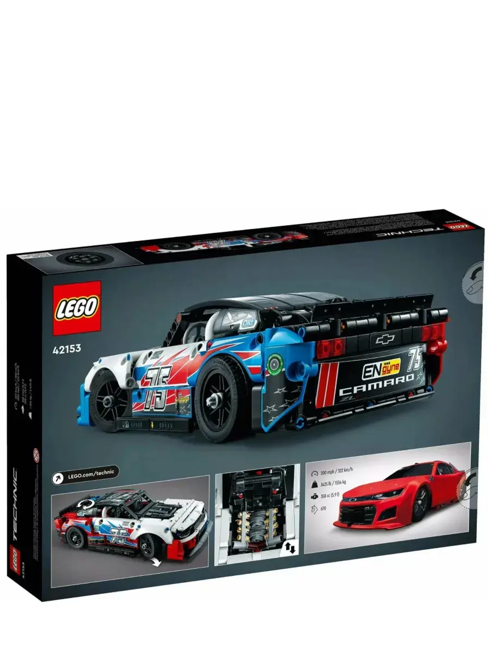 Лего Техник NASCAR Next Gen Chevrolet Camaro ZL1 42153