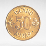 Iceland, 50 Aurar, 1973, VF