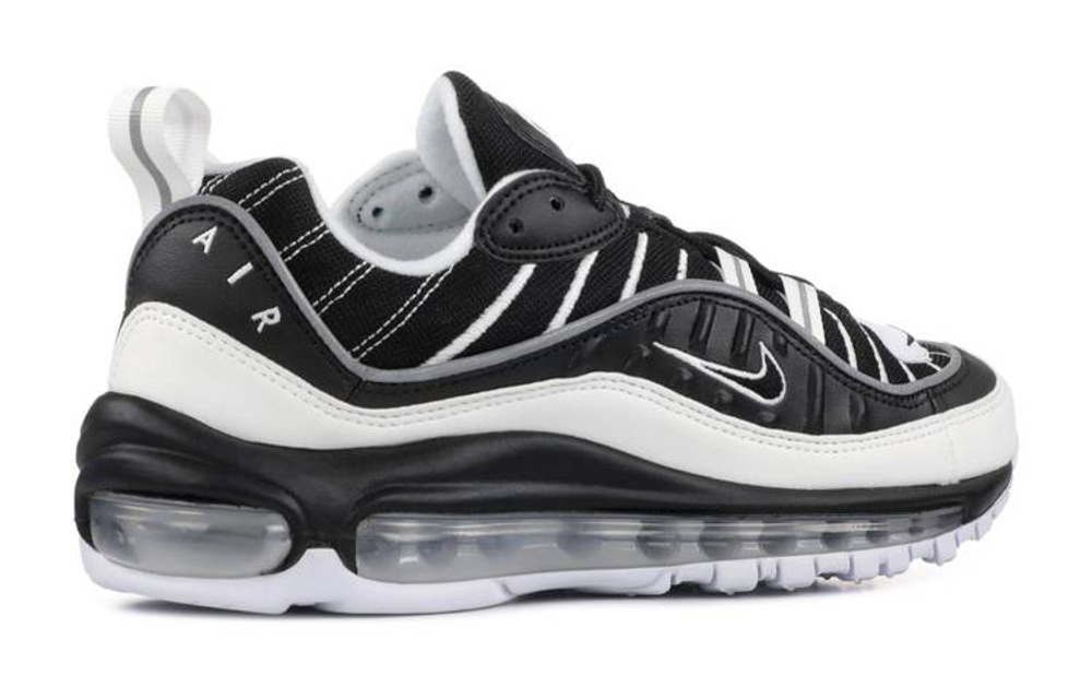 Кроссовки Nike Air Max 98 Black Silver (Женская размерная сетка)