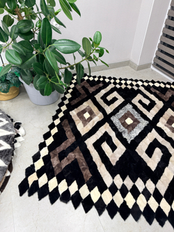 Покрывало меховое ковер из шкуры овчины