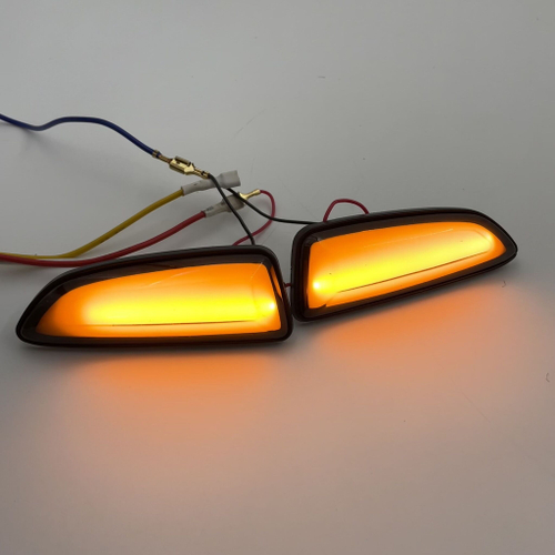 Повторители поворота на крыло диодные бегущие для Лада Приора, Приора-2, Калина, Калина-2, Гранта 2шт