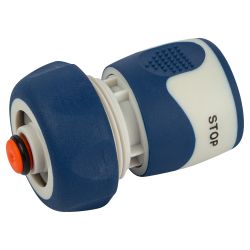 GWHC20-060 GREEN APPLE Коннектор с аквастопом для шланга 19 мм , пластик, TPR | Аксессуары для полива Green Apple