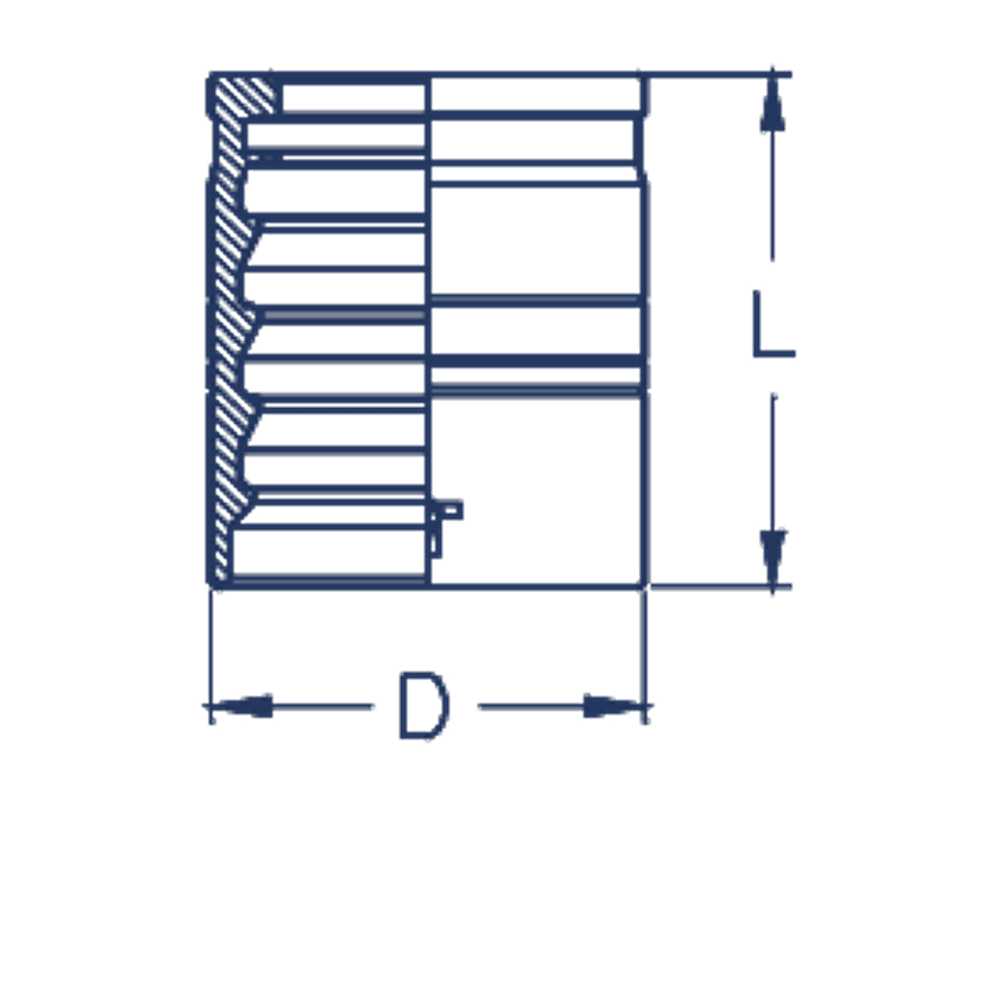 Муфта DN 25 1SN/2SN/2SC (с зачисткой)