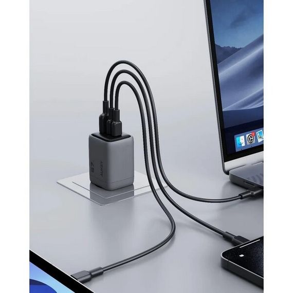 Cетевое зарядное устройство Aukey Comet Mix 67W (PA-C3) Grey