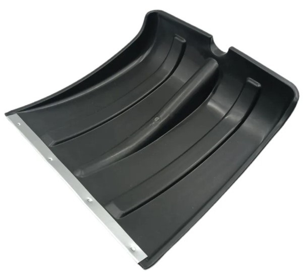 Лопата снеговая пластиковая Вьюга № 3 без черенка 380х365 мм (оцинкованная планка)