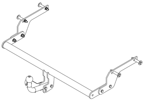 Фаркоп AvtoS для RENAULT SANDERO (2014-) с универсальной электрикой Smart(блок) и сертификатом в комплекте, арт.(RN 11+smart)