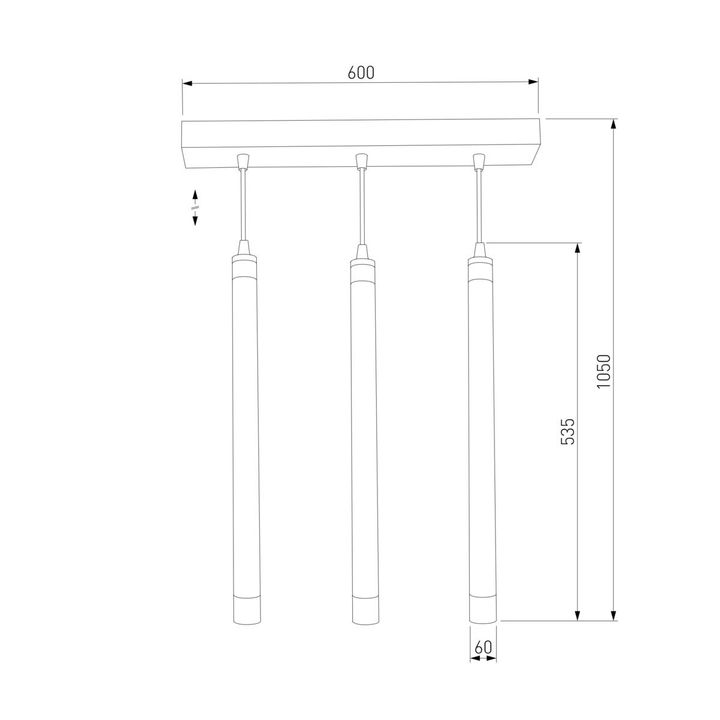 Подвесной светильник Eurosvet 50133/3 LED бронза