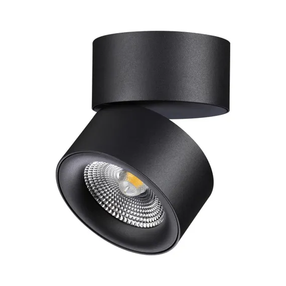 358781 OVER NT21 364 черный Светильник накладной светодиодный IP20 LED 25W 4000K 2200Лм 100-265V GRODA