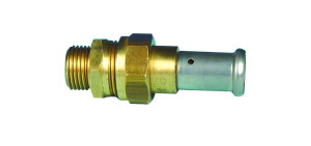 Муфта плоское уплотнение, латунь пресс, 26х3/4" Henco
