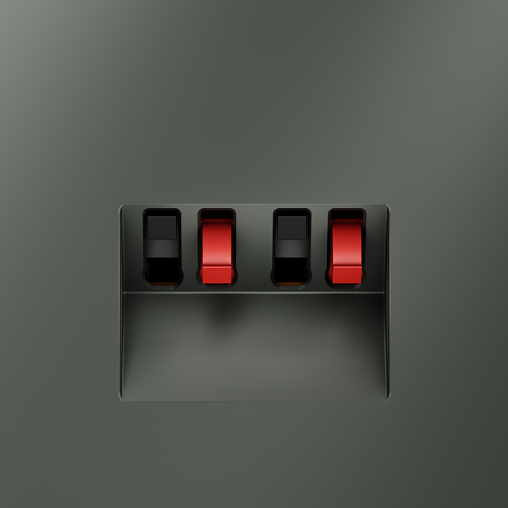 Розетка акустическая встраиваемая VOLTUM S70 4-местная, (титан)