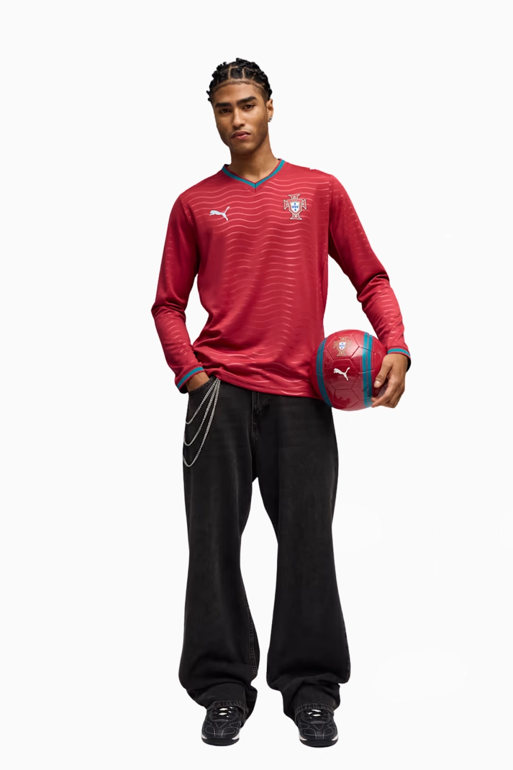 Футболка с длинными рукавами Puma Portugal 2026 Home - красный