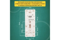 Трубка домофона с индикатором и регулировкой громкости REXANT 45-0348