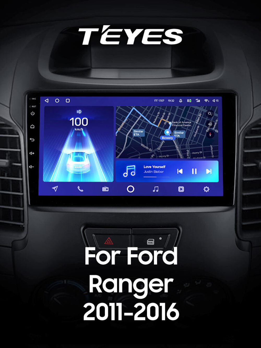 Teyes CC2 Plus 9"для Ford Ranger 2011-2016 (прав)