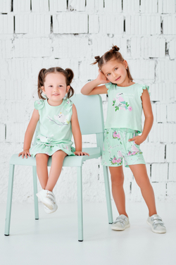 Комплект трикотажный для девочки 2-8 лет Fleur de Vie
