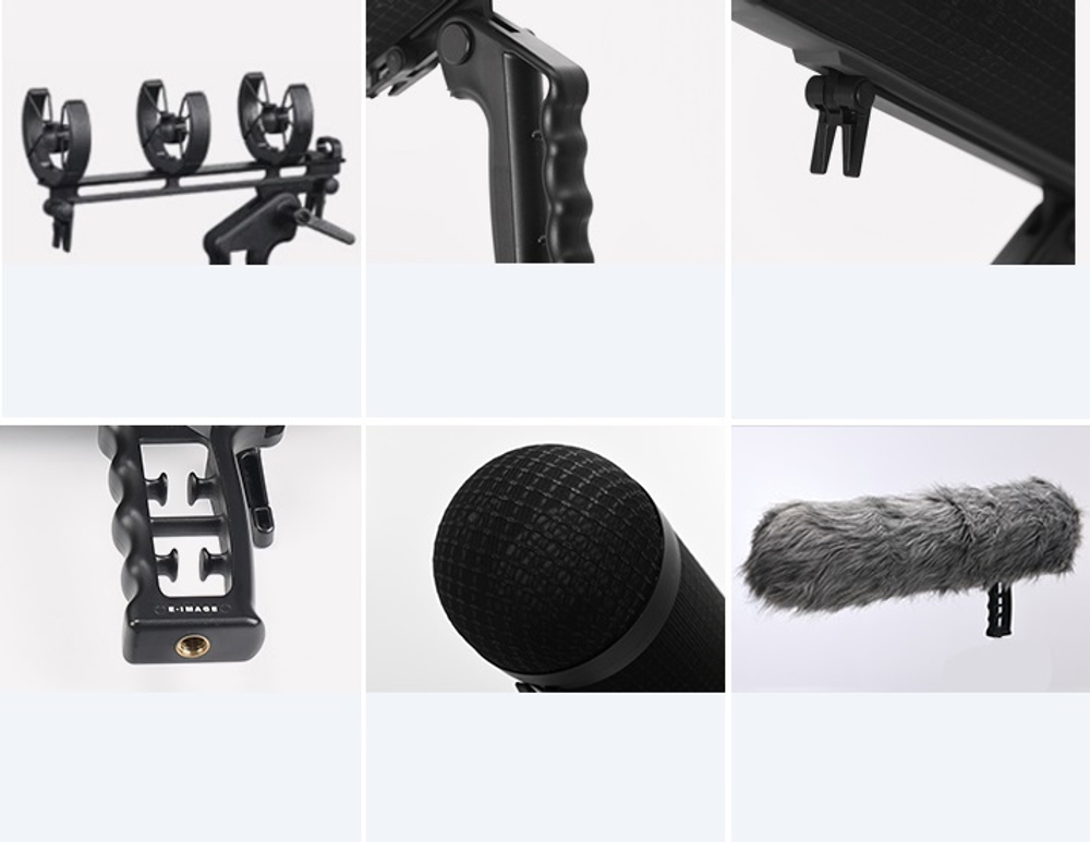 E-IMAGE BS-P70 Suspension windshield system. Ветрозащита "цеппелин" для микр. Ø19-22х425 мм