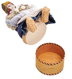 Народные промыслы RK-728/1 Кукла-шкатулка «Жили у бабуси...»