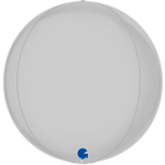 Шар фольгированный Сфера 3D 38 см (Белый)