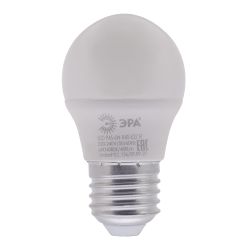 Лампа светодиодная ЭРА RED LINE LED P45-6W-840-E27 R 6Вт шар нейтральный белый свет E27 | Лампы cветодиодные Шар (G/P)