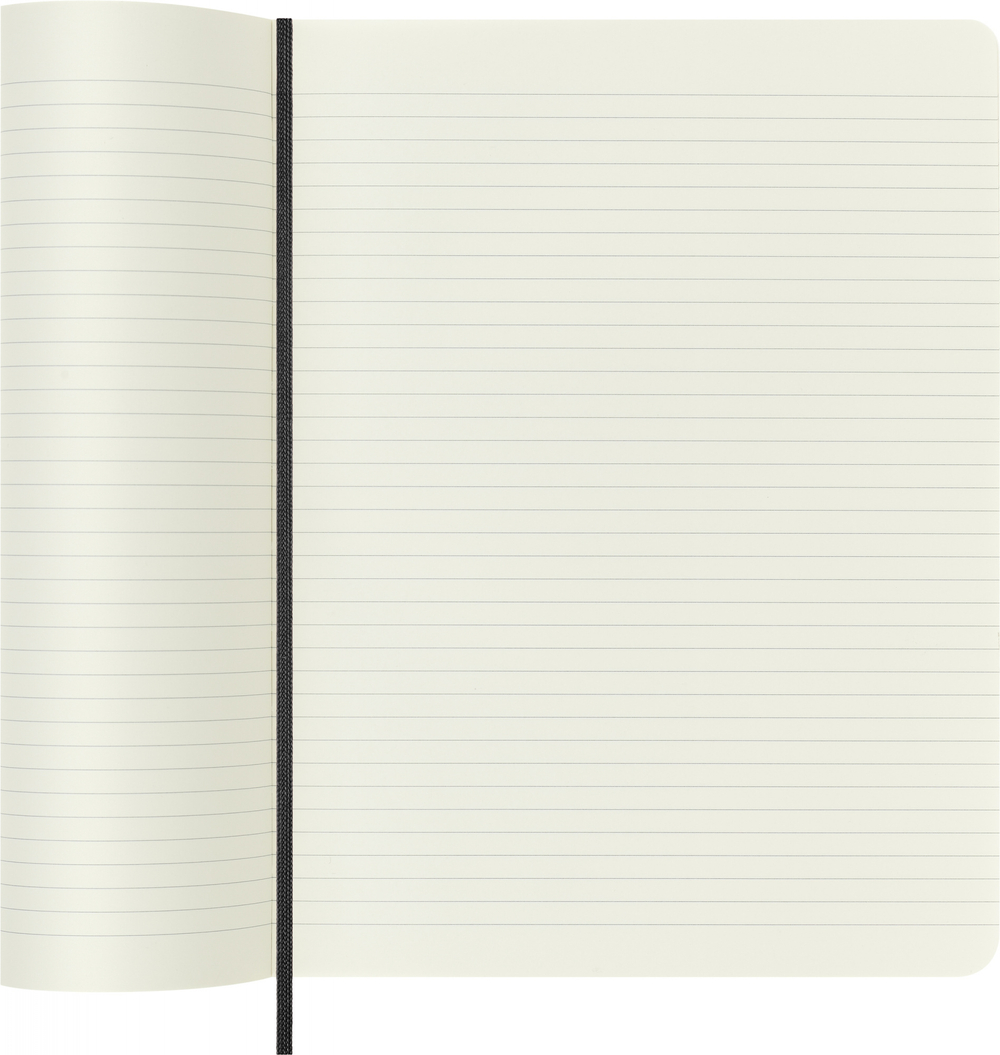 Блокнот Moleskine Classic Soft (QP621) 19х25 см, 192стр. в линейку, мягкая обложка, черный