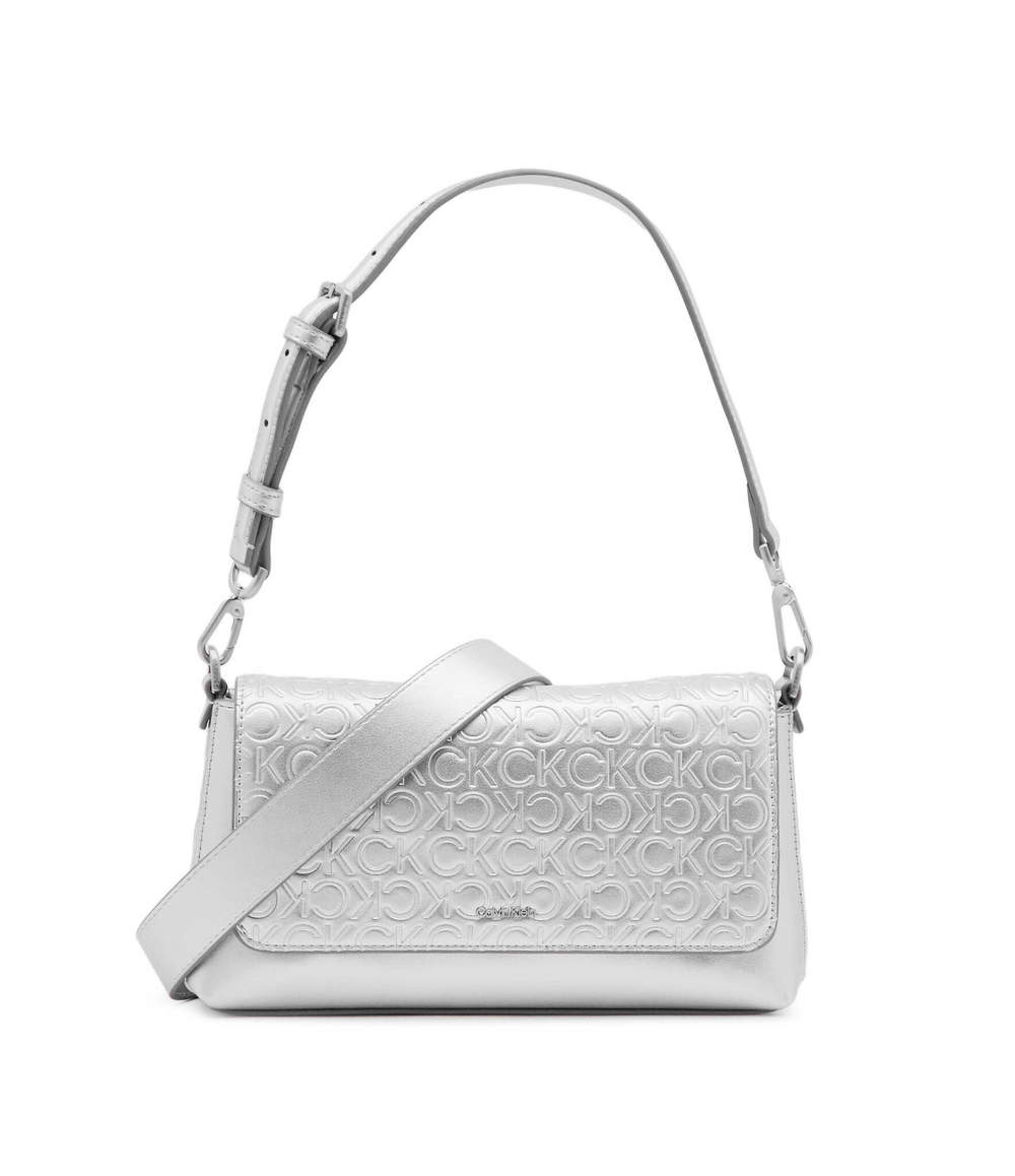 Сумка через плечо Calvin Klein - серебряный(K60K611356)