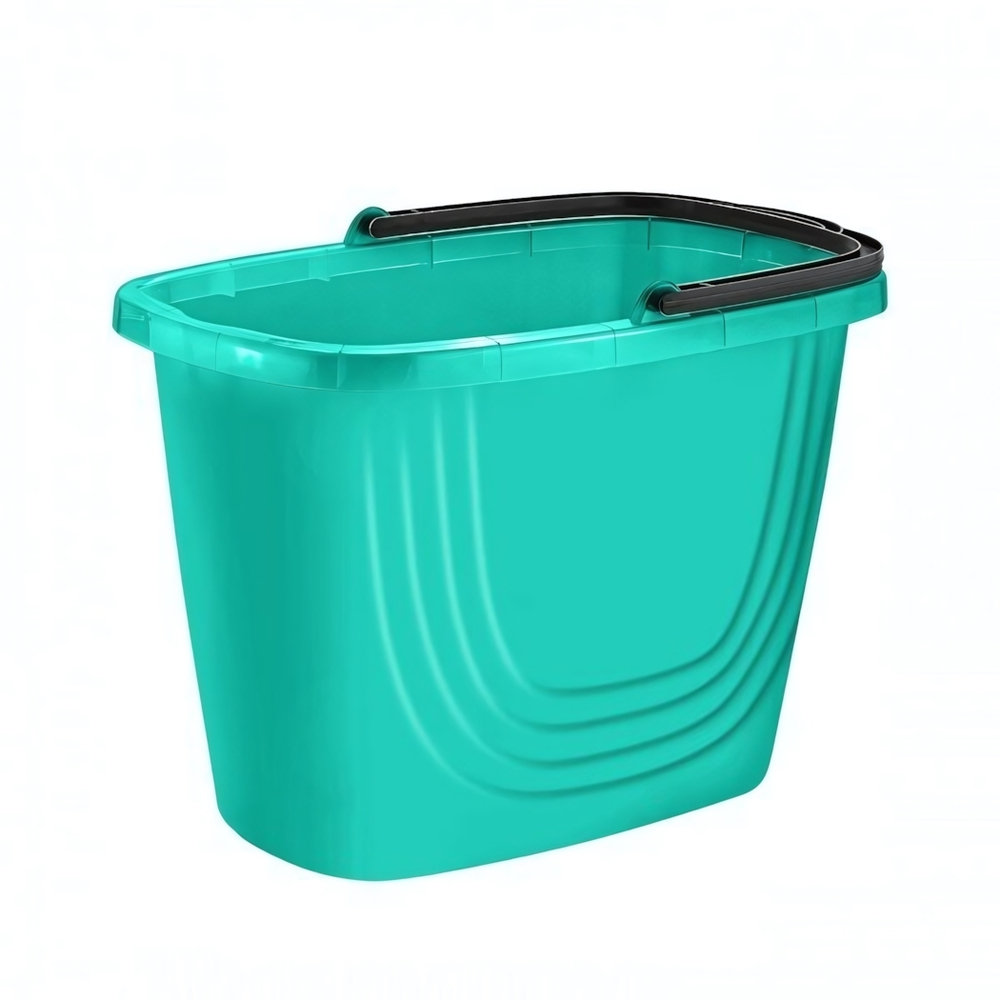 Ведро прямоугольное Disco 8 л аквамарин