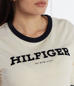 Футболка MONOTYPE FLOCK Tommy Hilfiger - кремовый(WW0WW41208)